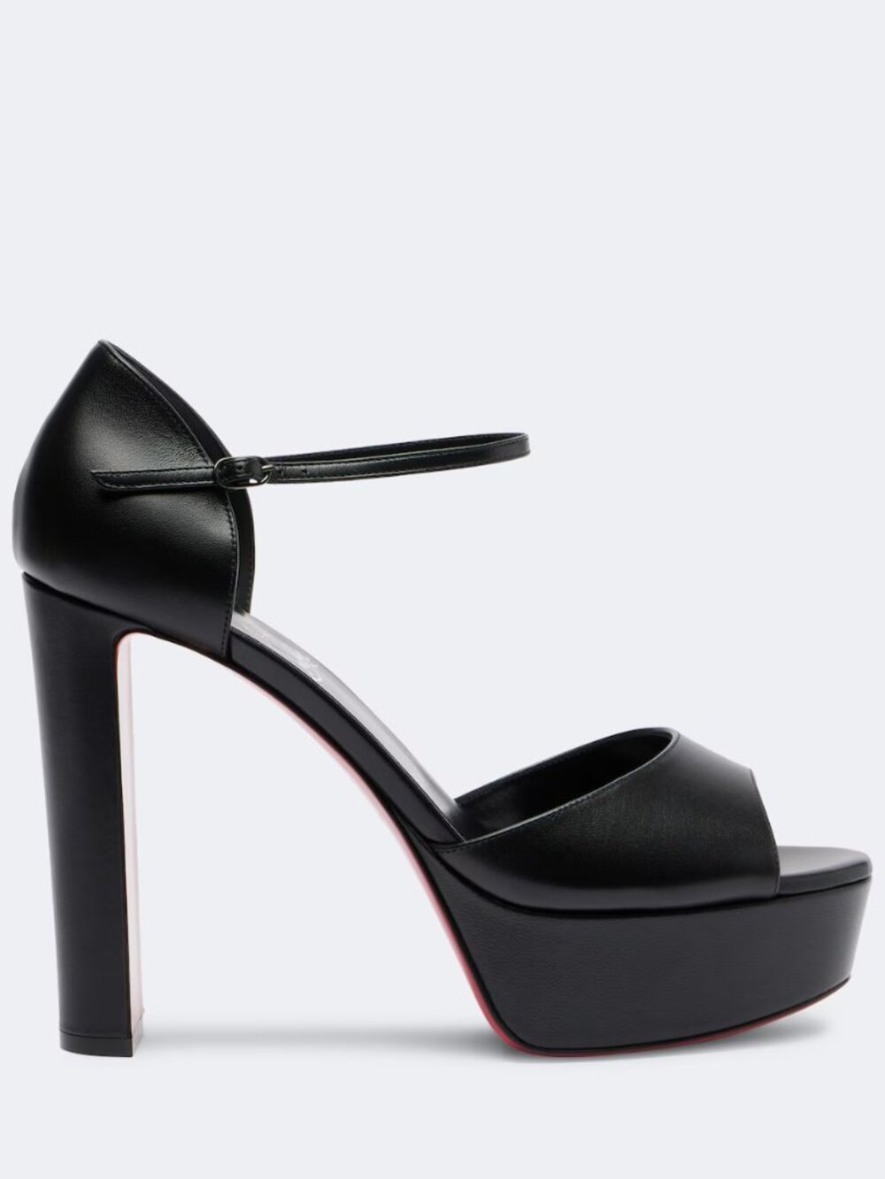 Christian Louboutin SANDALOO 130 Leather Platform Mary Jane Heels Sandals